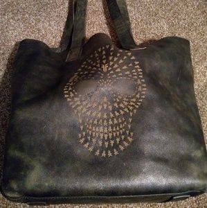 Frye Brand Skull Tote